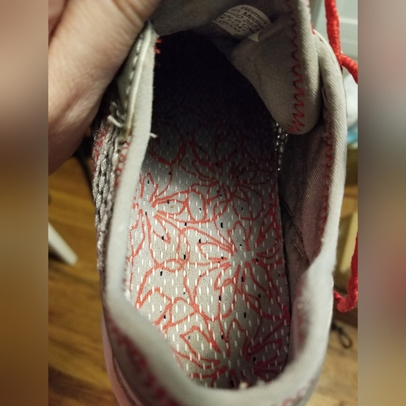 LLBean Hiking/Trail Sneakers Red Grey - Picture 5 of 8